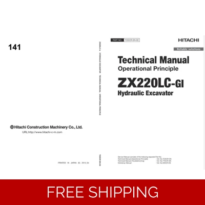 HITACHI ZX220LC-GI TECHNICAL MANUALS